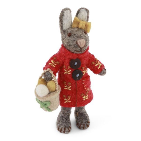 Hasenmädchen mit Korb