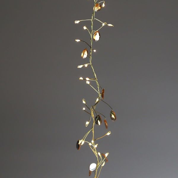Lichterkette DROPS gold