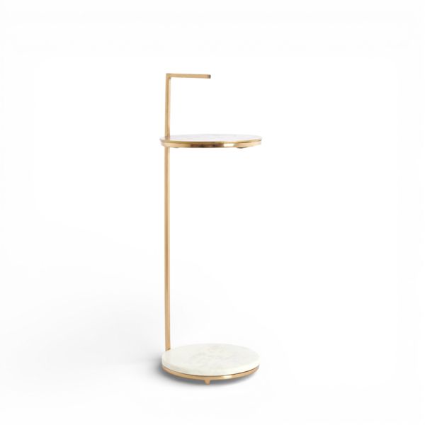 Beistelltisch MARMOR weiß