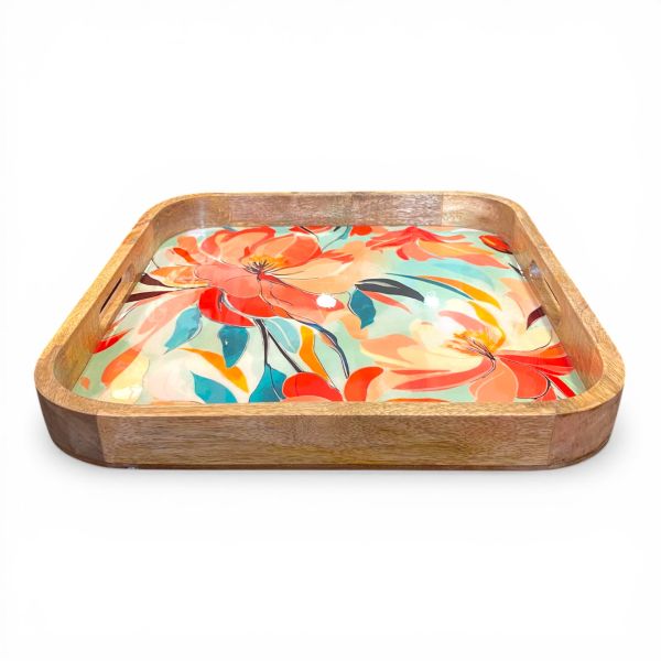 Tablett BLUMENMIX 41x41cm