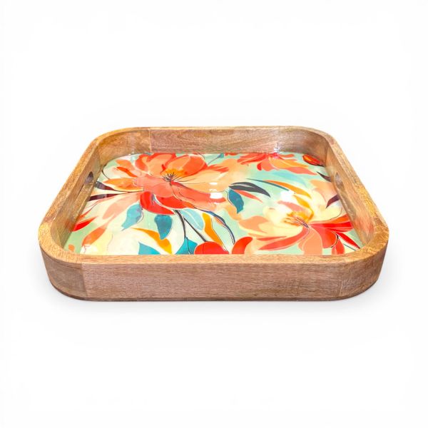 Tablett BLUMENMIX 35x35cm