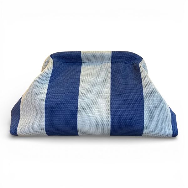 Kulturbeutel BIG STRIPES hellblau-creme