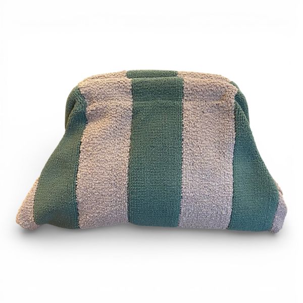 Kulturbeutel BIG STRIPES frottee-grün