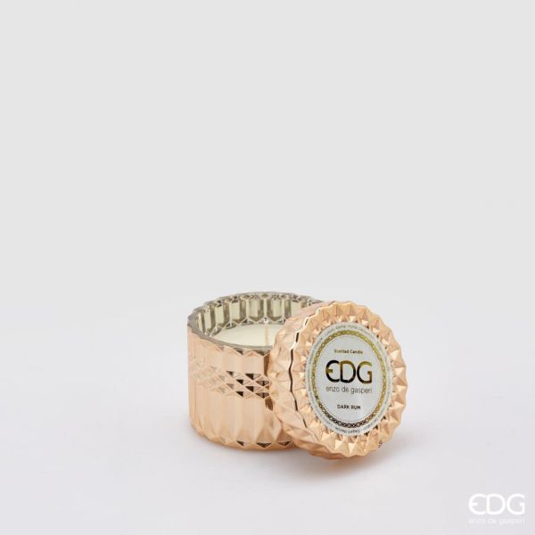 Duftkerze CRYSTAL brauner Rum, klein
