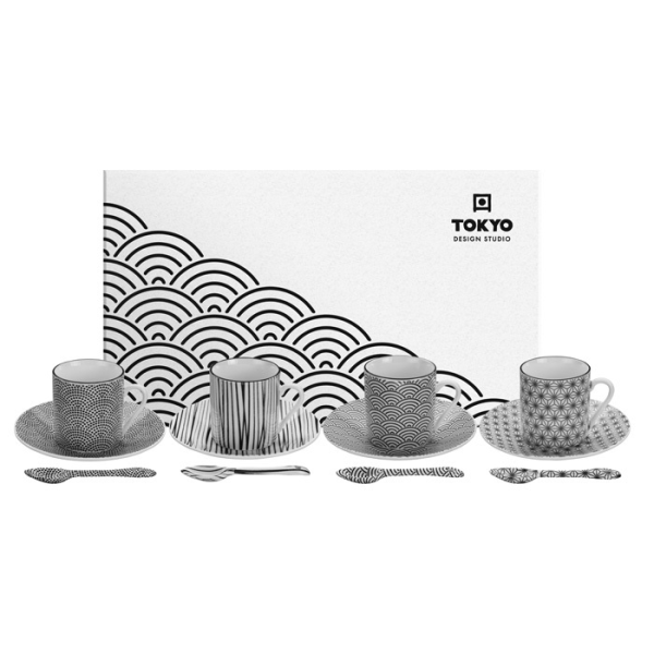 Espressoset NIPPON BLACK, 12-teilig