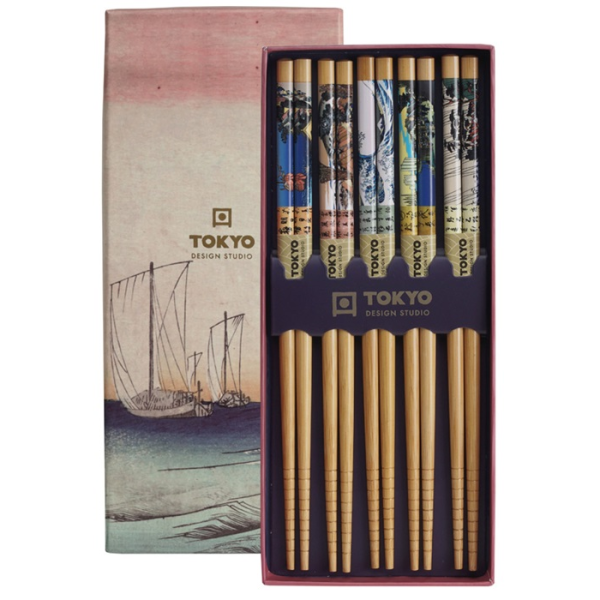 Essstäbchenset WOODBLOCK