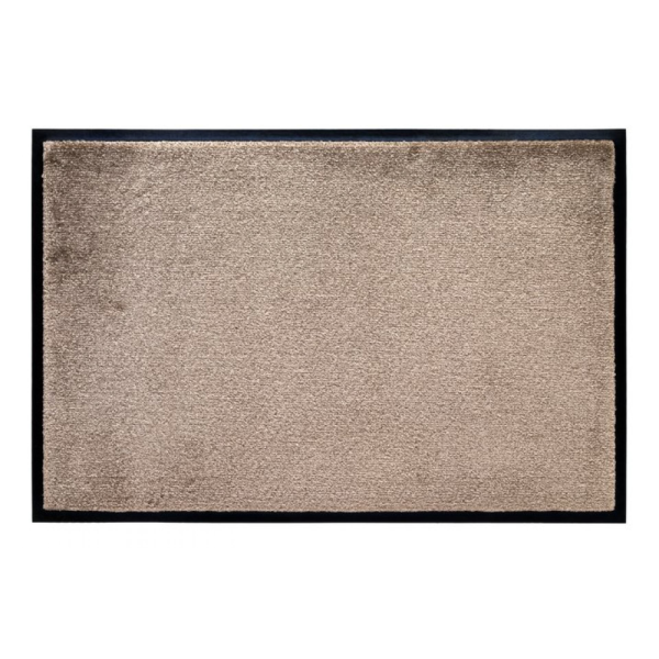 Waschbare Fußmatte uni, beige