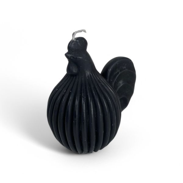 Kerze HUHN schwarz