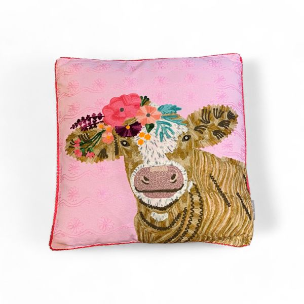 Kissen KUH 45x45cm rosa