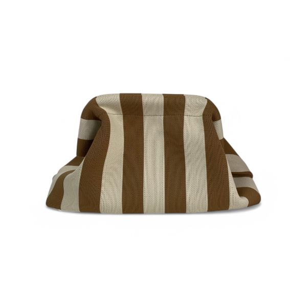 Kulturbeutel STRIPES creme-taupe