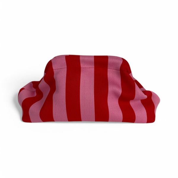 Kulturbeutel STRIPES rosa-rot