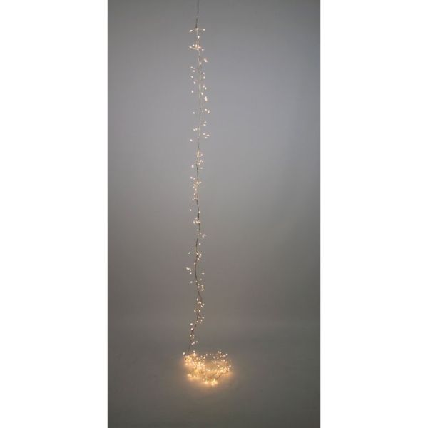 LED Clusterlichterkette silber 240LED