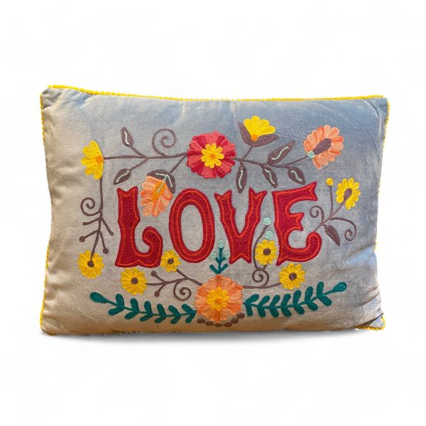 Kissen LOVE 35x50cm blau