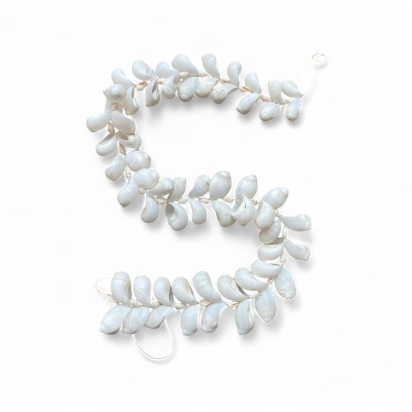 Muschelgirlande weiß