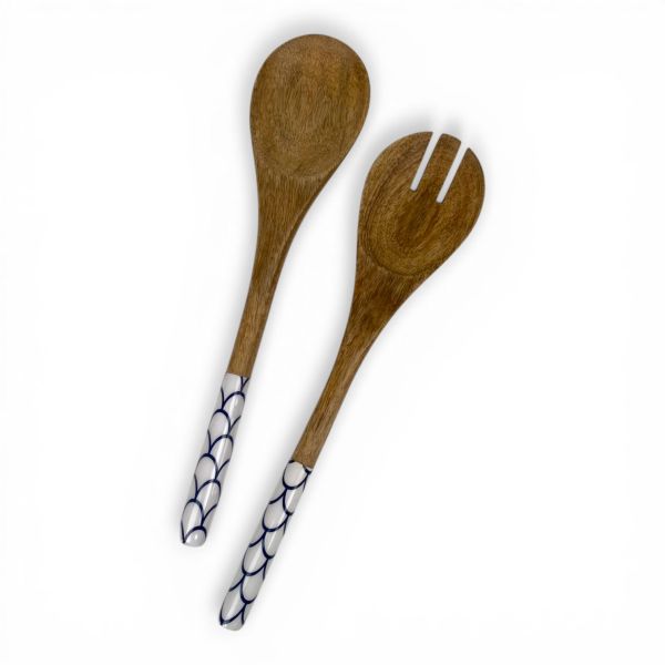 Salatbesteck FÄCHER hell