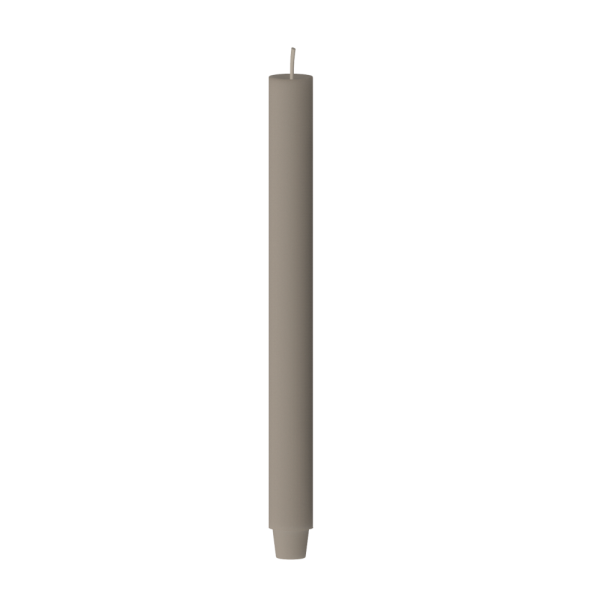 Stabkerze 2x24cm kiesel