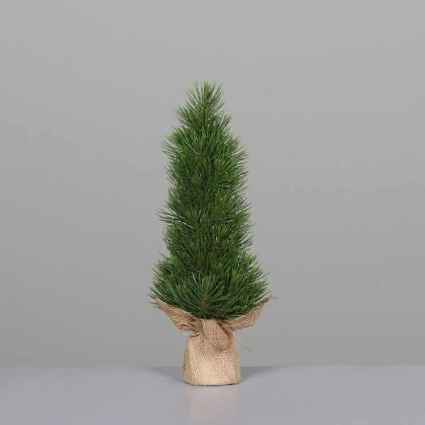 Tanne im Jutebeutel 42cm