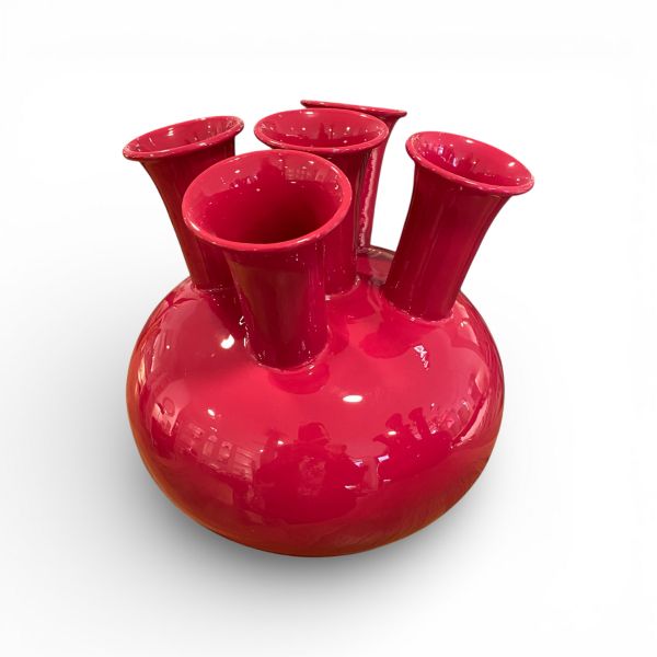 Vase EMAILLE 5er fuchsia