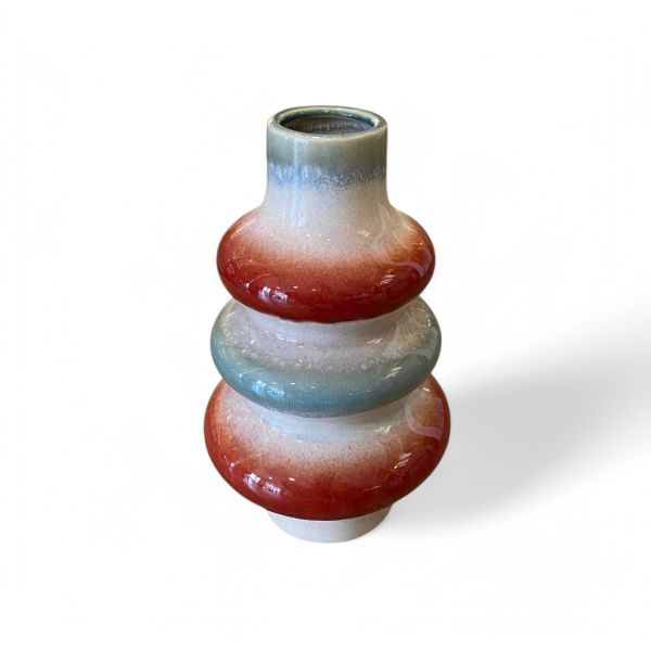 Vase RETRO 19x32cm, rot