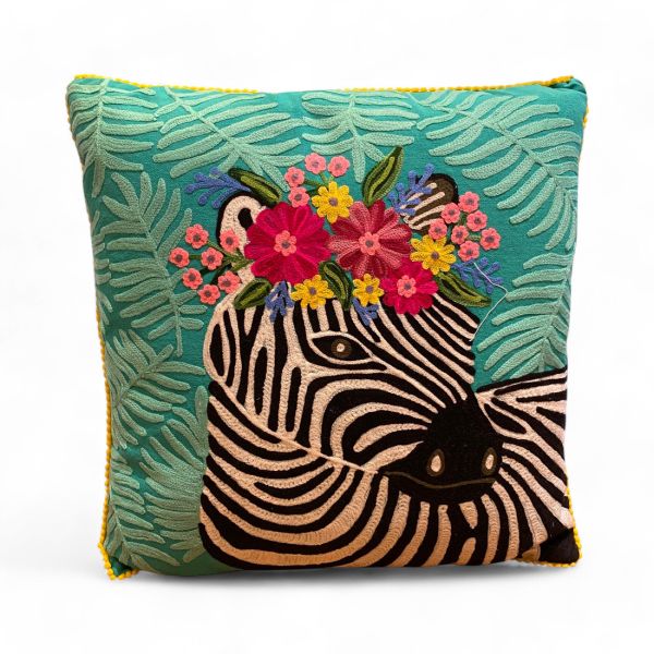 Kissen ZEBRA 45x45cm blau