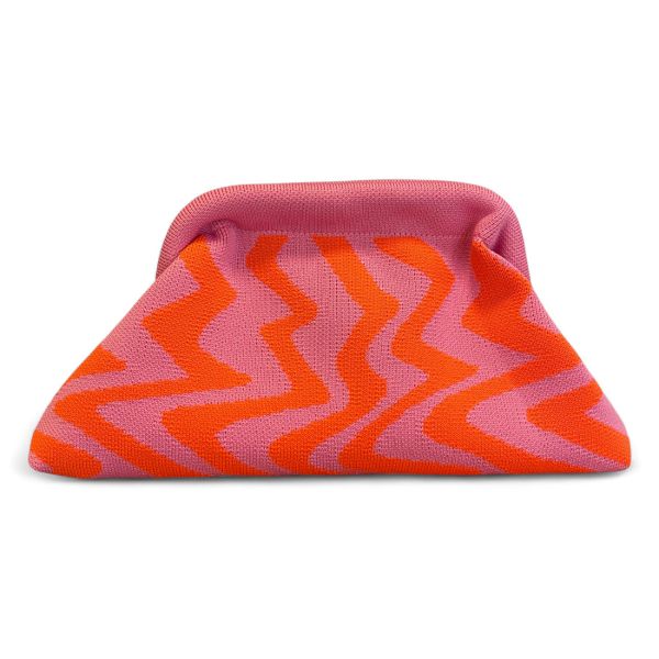 Kulturbeutel ZIGZAG rosa-orange