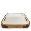 Tablett WHITE 41x41cm