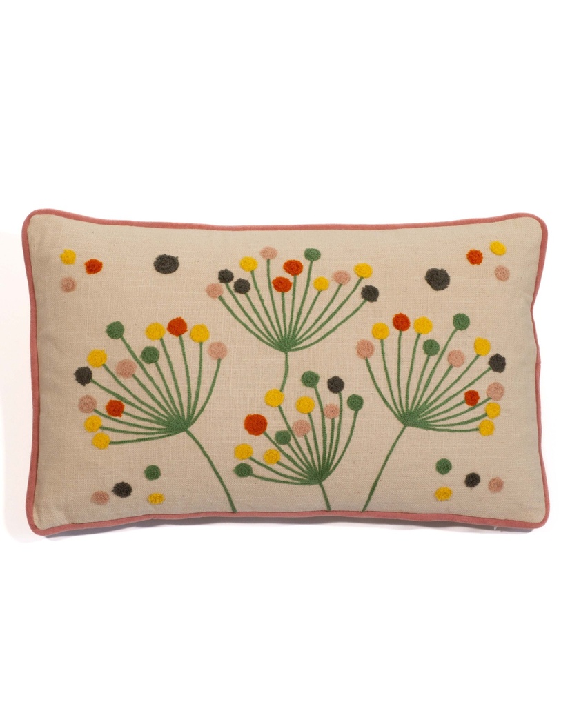 Kissen WIESENBLUMEN creme 30x50cm