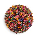 Kugel KONFETTI 18cm bunt