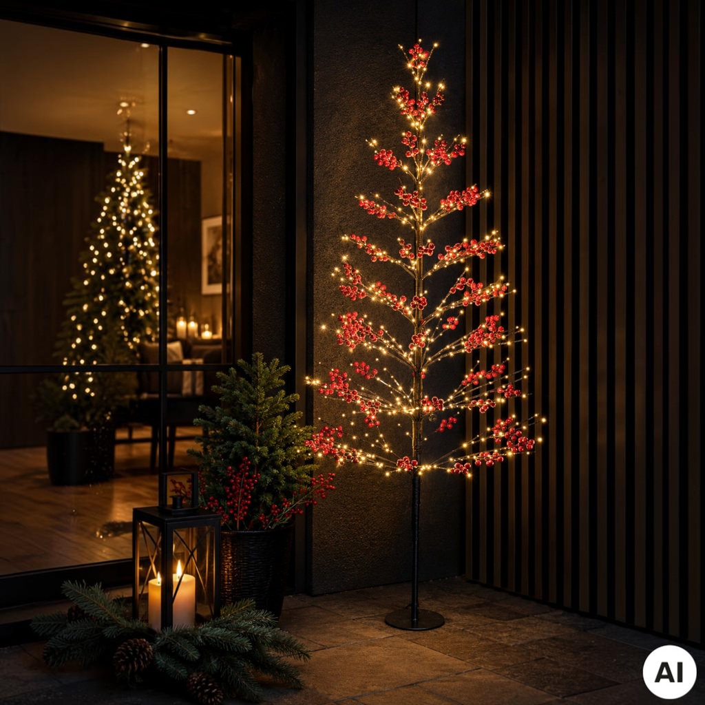 LED Baum ROUGE