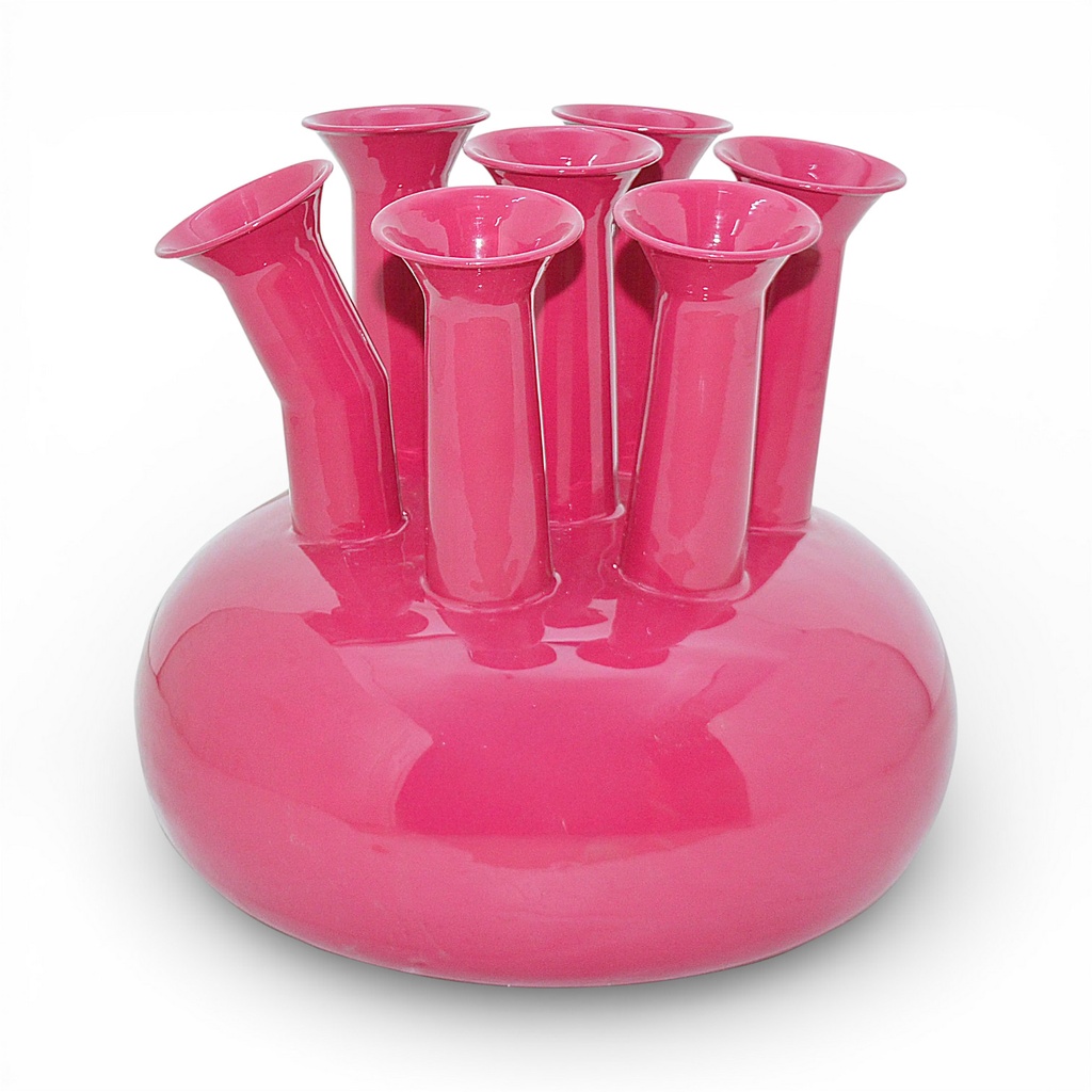Vase EMAILLE 7er fuchsia