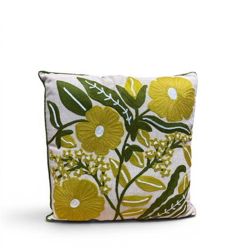 [P0015046] BLUMEN 50x50cm natur-gelb