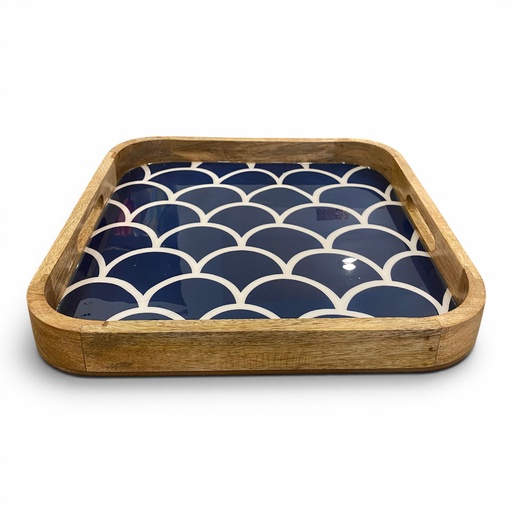 [P0015095] Tablett FÄCHER 41x41cm dunkel