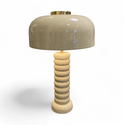 [P0008824] Tischlampe MID CENTURY beige